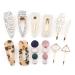 Makone Pearl hair clip 12 pcs pearl hair clips women hairpins hair clip hair accessories for wedding daily party