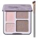 Face Highlighter Contour Shading Palette Sculpting Long-lasting Shimmer Pressed Powder Smooth Matte Shimmer Finish Makeup for Cool Toned Skin 01 Cool Brown Brush Kit