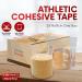 HEALQU Self Adhesive Bandage Wrap - 2 x 5yd - 24 Rolls - Flexible Cohesive Tape for Sports & Medical Use - Buy Online on GoSupps.com