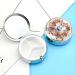 Optimized Meta Title: "Round Pill Box with Watercolor Rabbit & Flowers | 3 Compartment Portable Pill Organizer | Decorative Metal Pocket Case - Style 14 - Buy Online on GoSupps.com