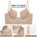 Buy Solid Low Back Bra for Women - U-Shape Iron Bra with Convertible Straps | Beige XL - Buy Online on GoSupps.com