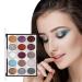 15 Colors Eyeshadow Palette | Glitter Makeup Palette Set - Long Lasting High Pigmented Eye Shadow Powder Pallet for Girls Women Mona43henry A:01