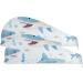 Undersea Sharks Hair Towel 2 Pack - Super Absorbent Quick Dry Hair Turbans for Women & Girls - Buy Online on GoSupps.com