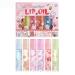 OKENTEN Fruity lip gloss fruit flavor moisturizing lipsticks transparent colorless lip lotion rolling ball lip oil liquid lipstick for plumper moisturized lips 6 pieces 6 pieces