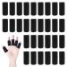 TSHAOUN 30 Pieces Finger Splint Protectors Thumb Splint Brace Support Breathable Elastic Trigger Finger Compression Sleeves Support for Pain Arthritis Aids exercising typing Sporting Black
