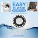 3 Pack Round Microfiber Spin Mop Head Refills - Standard Size, Easy to Clean Hurricane Rotating Mop Replacement - Buy Online on GoSupps.com