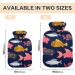 Colorful Abstract Fish Hot Water Bottle BPA Free 1L Pain Relief for Kids & Adults - Perfect Hot Water Bag with Cover - Buy Online on GoSupps.com