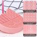 Silicone Cat Shaped Brush Cleaner Pad - 2 in 1 Makeup Brush Cleaning Mat & Drying Holder | Portable Pink Cosmetic Organizer - Buy Online on GoSupps.com