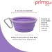 Prima Pet Collapsible Silicone Travel Bowl for Dog and Cat - Small (1.5 Cups) - Purple - Buy Online on GoSupps.com