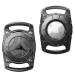 2 Pack Airtag dog collar holder IP68 waterproof-air day case dog hard TPU complete protection Airtag cover for cat collar dog bag luggage compatible with Apple Airtag Black 2 Pack Inner hole width 2.5cm