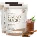 Philosophie Organic Cacao Magic Superfood Blend Plant-Based Protein Powder with Raw Cacao Reishi Mushroom & Maca Root Unsweetened Vegan Chocolate Supplement 64 Servings