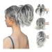 Ponytail Extensions Fake Blonde Hair False Pigtail for Women Synthetic Claw Clip In Ponytail Hair Extensions Diy Hairpiece Hair Bun for Women(1B 171T60)