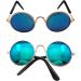 YAODHAOD Pet Dog Cat Sunglasses Classic Retro Round Metal Prince Princess Sunglasses Puppy Katie Photo Props Toys(2 Pack (8cm Blue gradient) - Buy Online on GoSupps.com