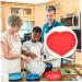 PRETYZOOM Mold Heart Shaped Biscuit Heart Cupcake Pan Silicone Cookie Mini Cupcake Heart Cake Pan Baking Supply Tube Baking Tins Cake Tin Red Wedding Large Baking Dish Silica Gel - Buy Online on GoSupps.com