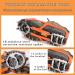 LAXSF Ice Cleats for Shoes and Boots - Non-Slip Traction Grips for Snow Walking - Winter Hiking, Climbing, Ice Fishing - Orange Latex Large - Buy Online on GoSupps.com