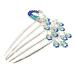 Angoily Diamond Phoenix Hair Comb Bridesmaid Hair Comb Flower Hair Pins Bridal Headpiece Winter Party Hair Comb Flower Hair Comb Rhinestone Wedding Hair Clip Pearl Miss Rhinestones Crystal