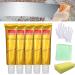 2022 New Metal Polishing Paste Ultimate Metal Polish Cream Fixini All Metal Polish Cream Metal Polishing Cream Set Removes Metal Tarnish Polish Cleaner for Stainless Steel/Brass (5pcs)