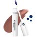 Wonderskin Wonder Blading Lip Stain Peel Off Masque - Teinte L vres Brune Longue Dur e Imperm able Et R sistante Au Transfert Maquillage Peel Off Au Fini Mat (Hush Masque) Hush Stain & Go