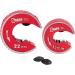 Sharp-tec Copper Tube Cutters Aluminum Alloy Pipe Cutter Set with Ratchet Handles 15mm and 22mm Rotate Tube Pipe Slice with 2-Piece Extra Blades 15mm&22mm Mini Cutters Set