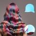 Silicone Highlight Cap Kit Hair Dye Cap with Hook Needles Hair Dye Comb and Earmuffs Streaking Cap Hair Highlighting Cap and Hook Kit Hairdressing Dyeing Staining Tools for Women Men - Buy Online on GoSupps.com