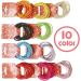 XCOZU 100pcs Baby Elastic Hair Ties - 10 Colors Mini Hair Bands for Girls | Ponytail Holders for Kids | No Metal Thin Hair Bobbles - 3cm*0.2cm - Buy Online on GoSupps.com