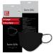 25 PCS 25% LARGER KF94 Face Mask - X-LARGE BLACK - Made in Korea - In 5 PCS Reclosable Package - Breathable Premium Quality - Package in English