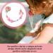 Buy Cute Baby Dummy Clip - Soft Silicone Pacifier Holder Chain in Pink | Perfect Baby Gifts - International Shipping Available - Buy Online on GoSupps.com