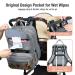 Buy Tonyeee Personalized Diaper Backpack | Stylish Travel Baby Bag with Removable Cross Body Bottle - Gray - Buy Online on GoSupps.com