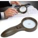  ZJchao 5X Handheld Magnifier Handheld Nonslip Handle Photoelectric Reading Magnifier 6 LED Magnifier Currency Detector Lights Without Batteries - Buy Online on GoSupps.com