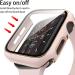 Lovrug 2 Pack Apple Watch Case 40mm SE/Series 6/5/4 - Tempered Glass Screen Protector - Ultra-Thin Bumper - Full Coverage iWatch Cover (Pink/Black) - Buy Online on GoSupps.com