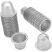 Capsules de caf Couvercles en Aluminium Joint Frais pour Dosettes de caf Autocollants et Brosse pour Usage Domestique 50 Pi ces Capsules de 15ml (Argent) - Buy Online on GoSupps.com