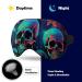 Psychedelic Dark Skulls Sleep Eye Mask | Elastic Strap | Unisex Sleeping Aid for Travel and Naps - Buy Online on GoSupps.com