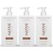 Native Shampoo for women and men without artificial fragrances or mineral oils coconut and vanilla scent moisturizing shampoo gives hair soft healthy shine 3 x 487 ml
