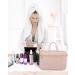 LOVEVOOK Waterproof Hanging Travel Toiletry Bag for Women - Pink Cosmetic Organizer with Hook - Buy Online on GoSupps.com