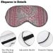LynaRei Pink Paisley Indian Sleep Mask Blindfold | Super-Smooth Soft Eye Mask for Travel and Nap - Adjustable Cover for Men and Women | Style-1 - Buy Online on GoSupps.com