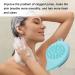 Eventerde Silicone Face Scrubber Face Wash Scrubber Double-Sided Silicone Face Brush - Manual Face Wash Brush for Deep Cleansing Scalp Brush for Men and Women Blue Sea - Buy Online on GoSupps.com