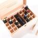 Essential Oil Storage Box | Natural Wood Coating | Aromatherapy & Cultural Bag Organizer | International Shipping Available - Buy Online on GoSupps.com