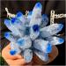 Crystal Cluster Sky Blue Phantom Quartz Crystal Cluster Specimen ningxiao (Size : 400-500g) - Buy Online on GoSupps.com