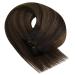 Youngsee 50 cm Real Hair Brown Extensions - Dark Brown Balayage Weft - 100g #2/2/6 - Premium Quality Hair Weave - Buy Online on GoSupps.com