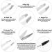 Precision Eyebrow Tweezers Set - Pack of 6 for Ingrown Hair Removal - Slant & Pointed Tweezer Kit with Leather Case - For Women and Men - Buy Online on GoSupps.com