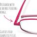 Compact Flat Folding Reading Glasses - Berry +2.5 | Stylish & Portable Eyewear - Buy Online on GoSupps.com