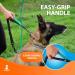 Premium Bungee Dog Leash for Medium & Large Dogs - Reflective Elastic Walking Leash with Jerk Dampers (Blue-Green) - Buy Online on GoSupps.com