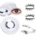 LFCFBH 2Pairs Magnetic Lashes with Applicator Reusable Magnetic Eyelashes Natural Look Easy to Wear No Glue & No Makeup Remover