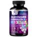 Glucosamine Chondroitin & MSM 2100mg - 3x Strength Joint Support Supplement for Mobility & Comfort - Glucosamine Complex with Turmeric Boswellia Bromelain & Quercetin - Bottled in USA - 60 Capsules 60 Count (Pack of 1)