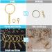 PAXCOO Keychain Rings for Crafts - 100Pcs Gold Split Key Rings, Jump Rings & Screw Eye Pins Kit for Resin Keychain Making - Buy Online on GoSupps.com