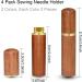 Wooden Sewing Needles Holder Case - 4 Pieces Sewing Storage Box - Buy Online on GoSupps.com
