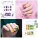 192 Pcs Cute Short Square Press On Nails - Colorful Acrylic Designs | TOROKOM Full Cover Fake Nails with Adhesive Tabs for Nail Art DIY - Buy Online on GoSupps.com