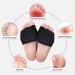 Zakasa Bale Cushion: XL Gel Silicone Forefoot & Midfoot Pads for Men & Women - Soft Black Foot Cushions (1 Pair) - Buy Online on GoSupps.com
