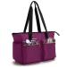Damero Nurse Work Bag Utility Tote Nurse Laptop Bag Medical Tote for Women Home Visits and Medical Supplies Purple