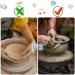 10 Pieces Chamois Pottery Tools Chamois Cloth Pottery Trimming mud Tools Pre Cut Drying Natural Car Soft Small Leather Chamois Ceramic Craft Supplies for Pot Rim Smoothing Pottery (4.7 x 3.1 Inch) - Buy Online on GoSupps.com
